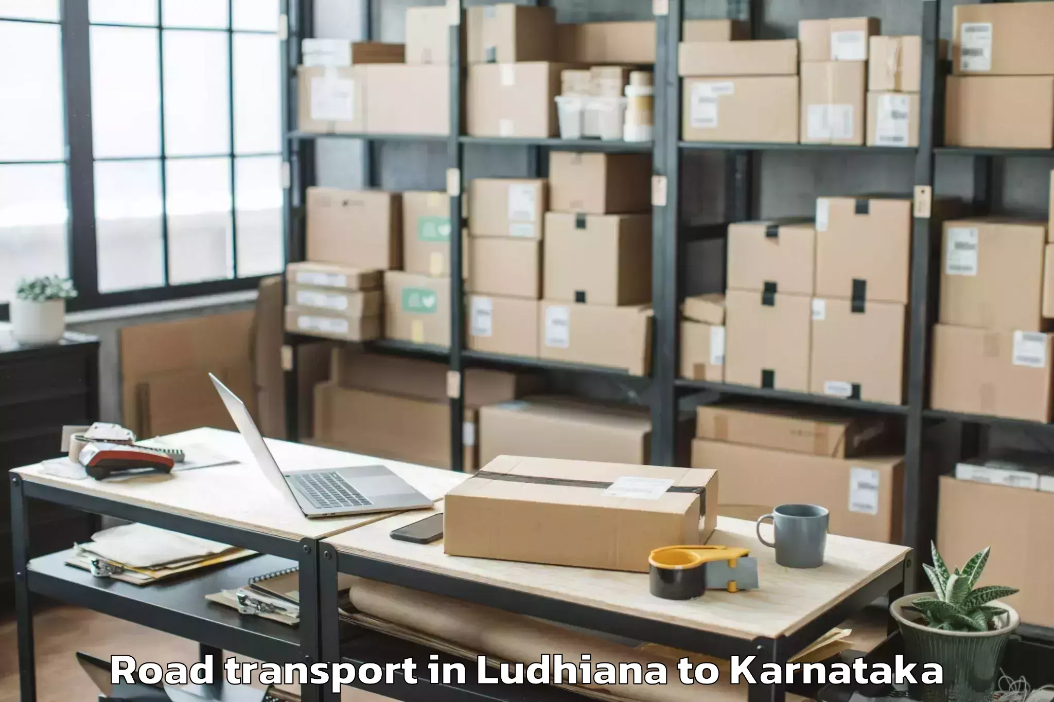 Ludhiana to Karnataka State Rural Developm Road Transport